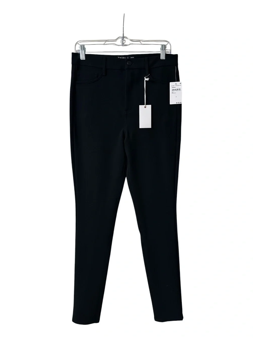 Good American Black High-Rise Skinny Jeans